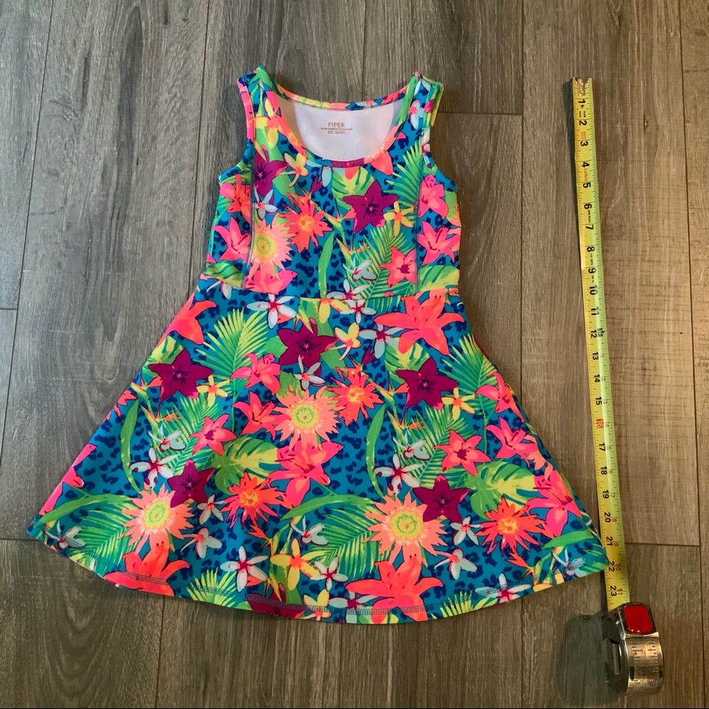 Piper Floral Skater Dress 6-6X  little girl sleeveless